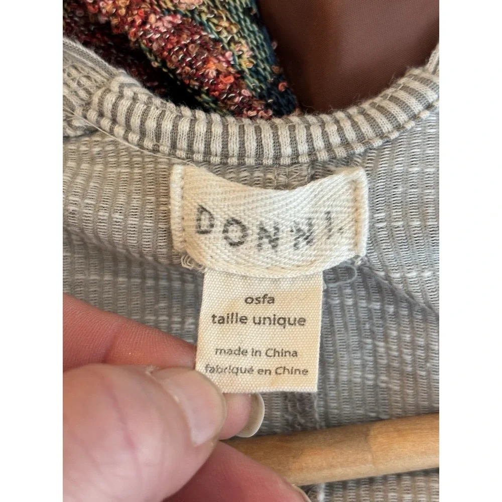 DONNI x ANTHROPOLOGIE Oatmeal Ribbed Duster Cardigan Sweater One‎ Size Cozy Chic